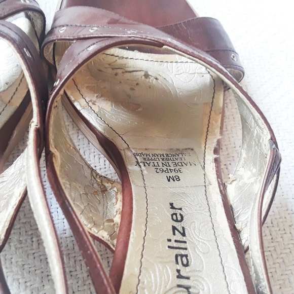 SOLD! Natualizer Leather Block Heel Sandals, Italy - Picture 8 of 8